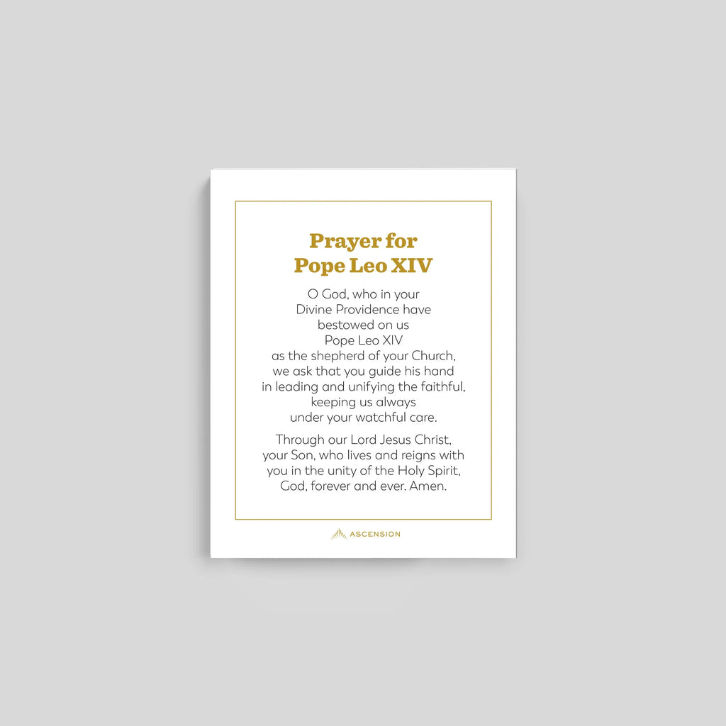 Pope Leo XIV Prayer Cards