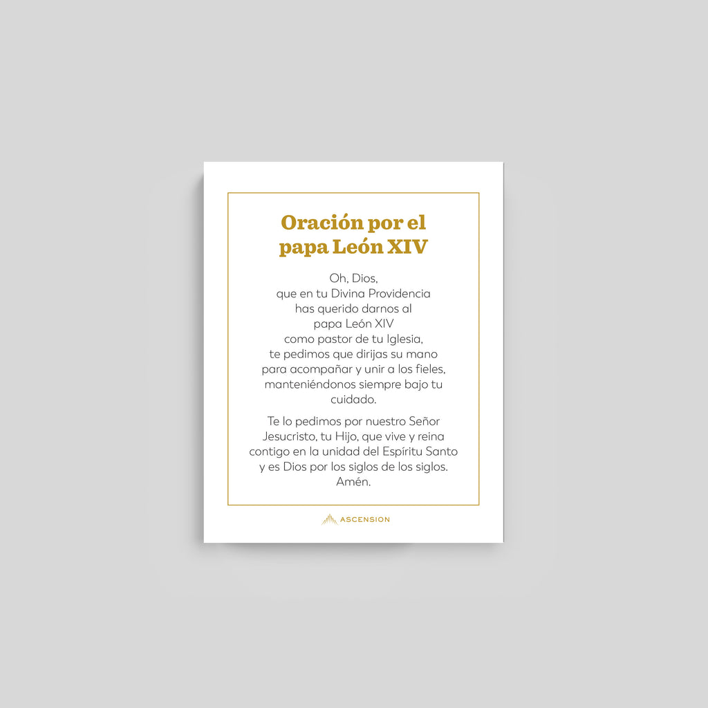 Pope Leo XIV Prayer Cards