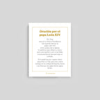 Pope Leo XIV Prayer Cards