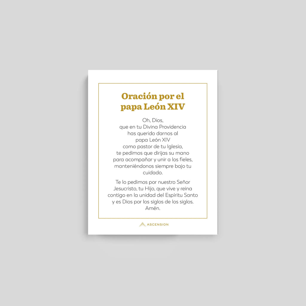 Pope Leo XIV Prayer Cards