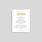 Pope Leo XIV Prayer Cards