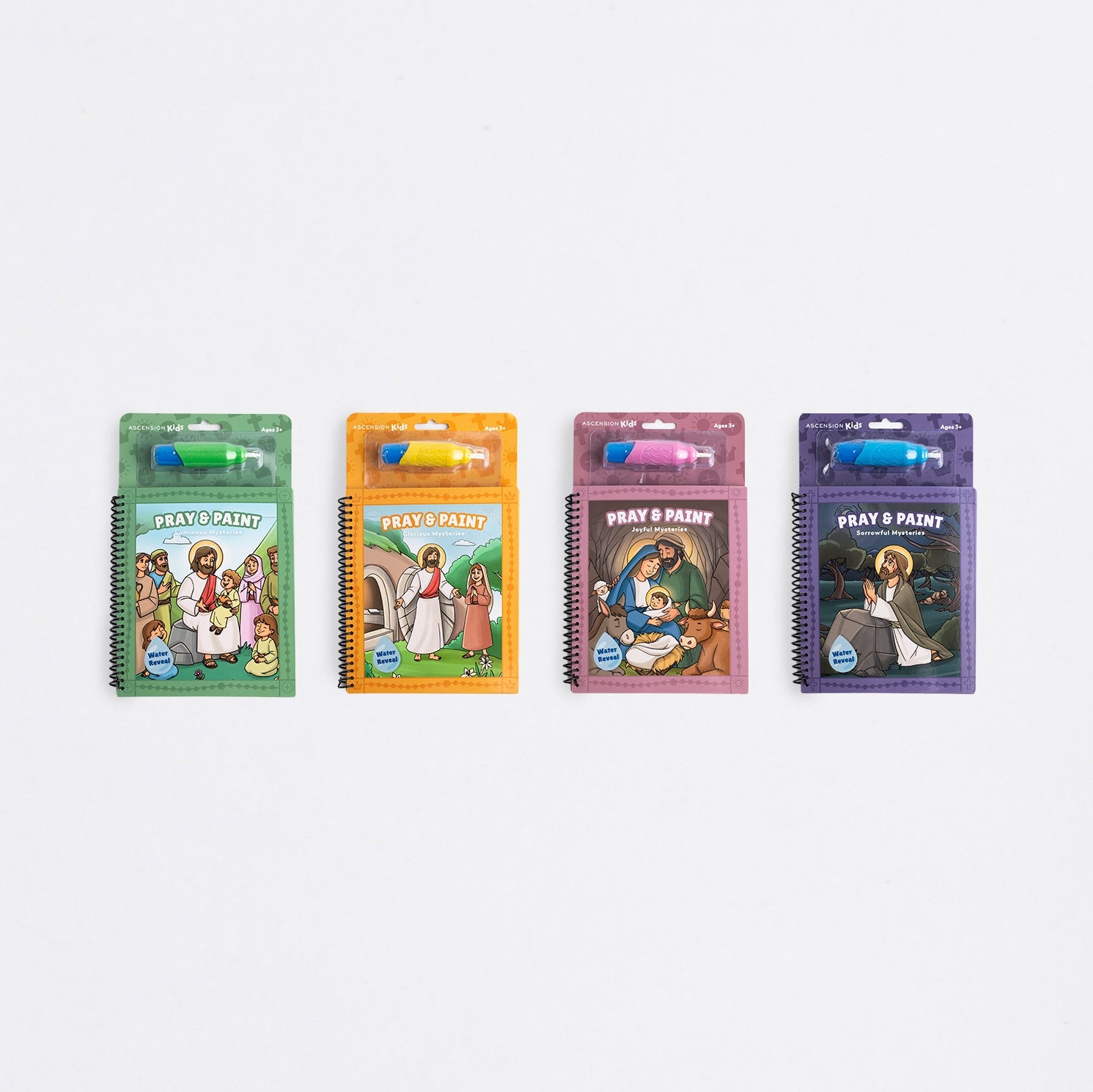 Pray and Paint: Mysteries of the Rosary Water Reveal Bundle