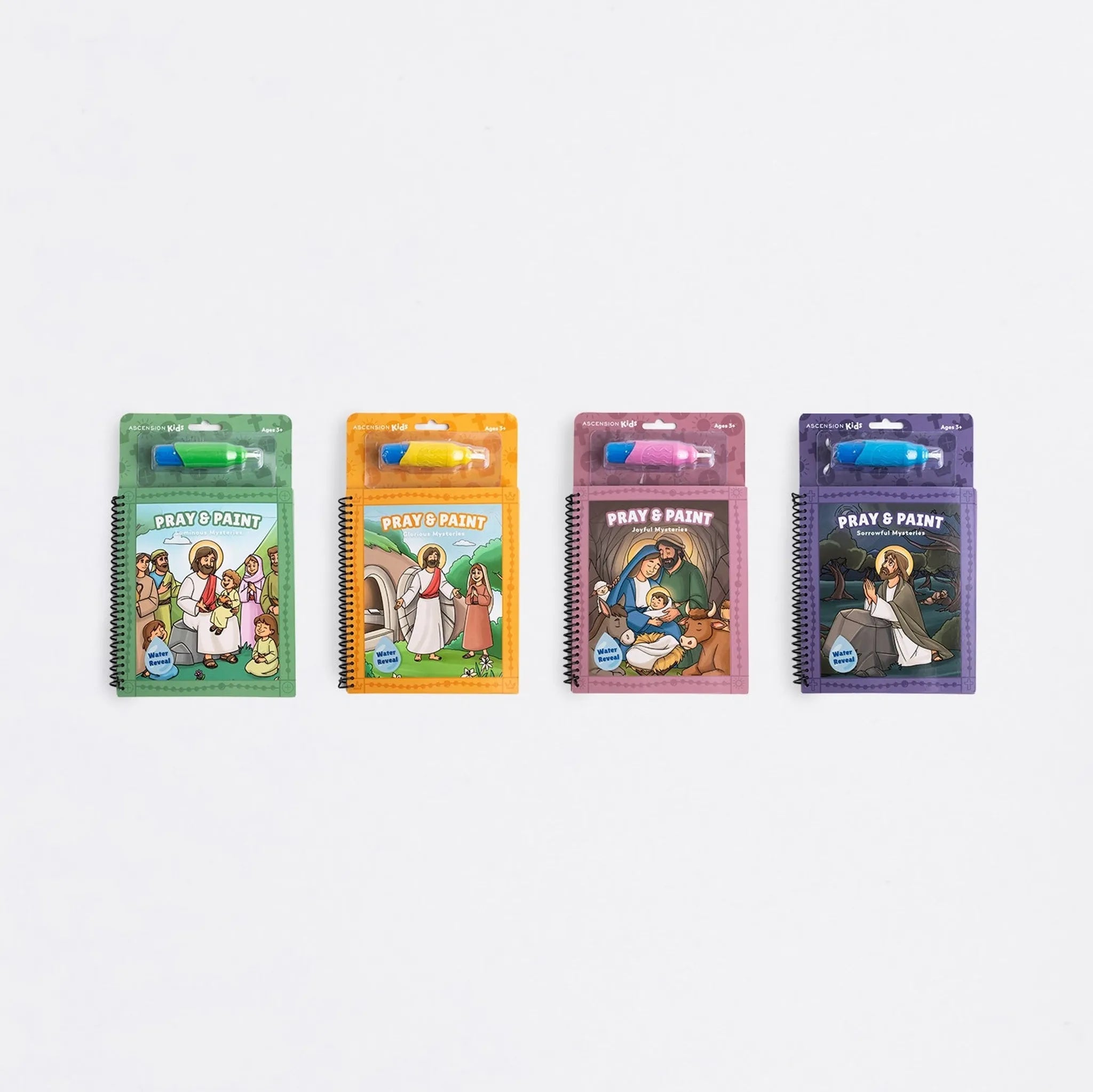 Pray and Paint: Mysteries of the Rosary Water Reveal Bundle