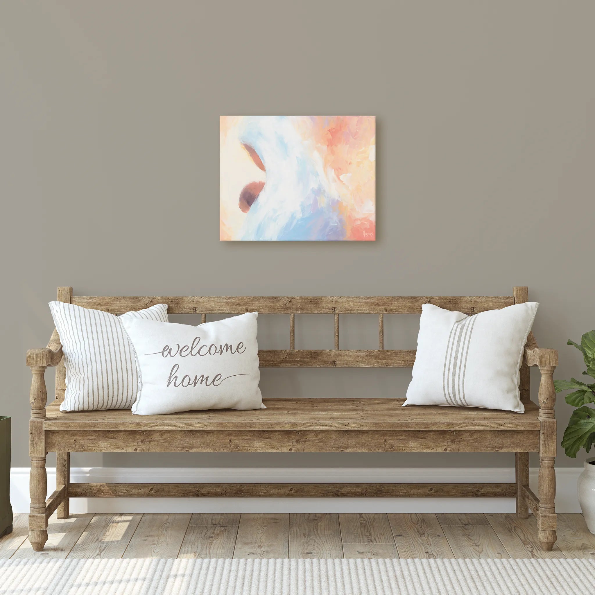 Waiting Well Canvas Print: Promise Kept