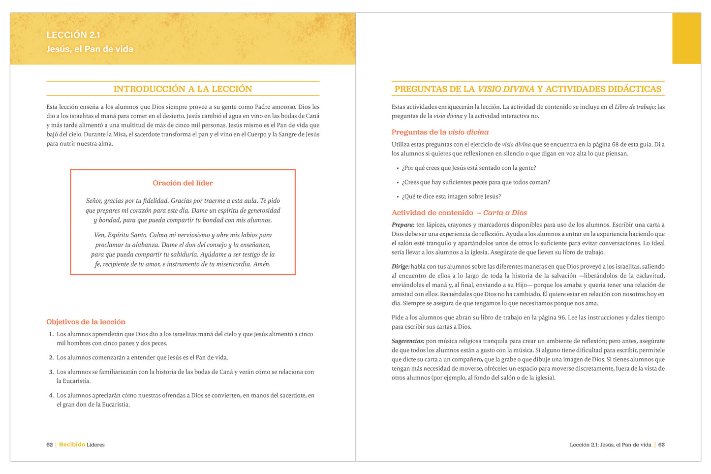 Recibido: Tu camino a la Primera Comunión - Guía del líder (incluye acceso en línea para el líder)