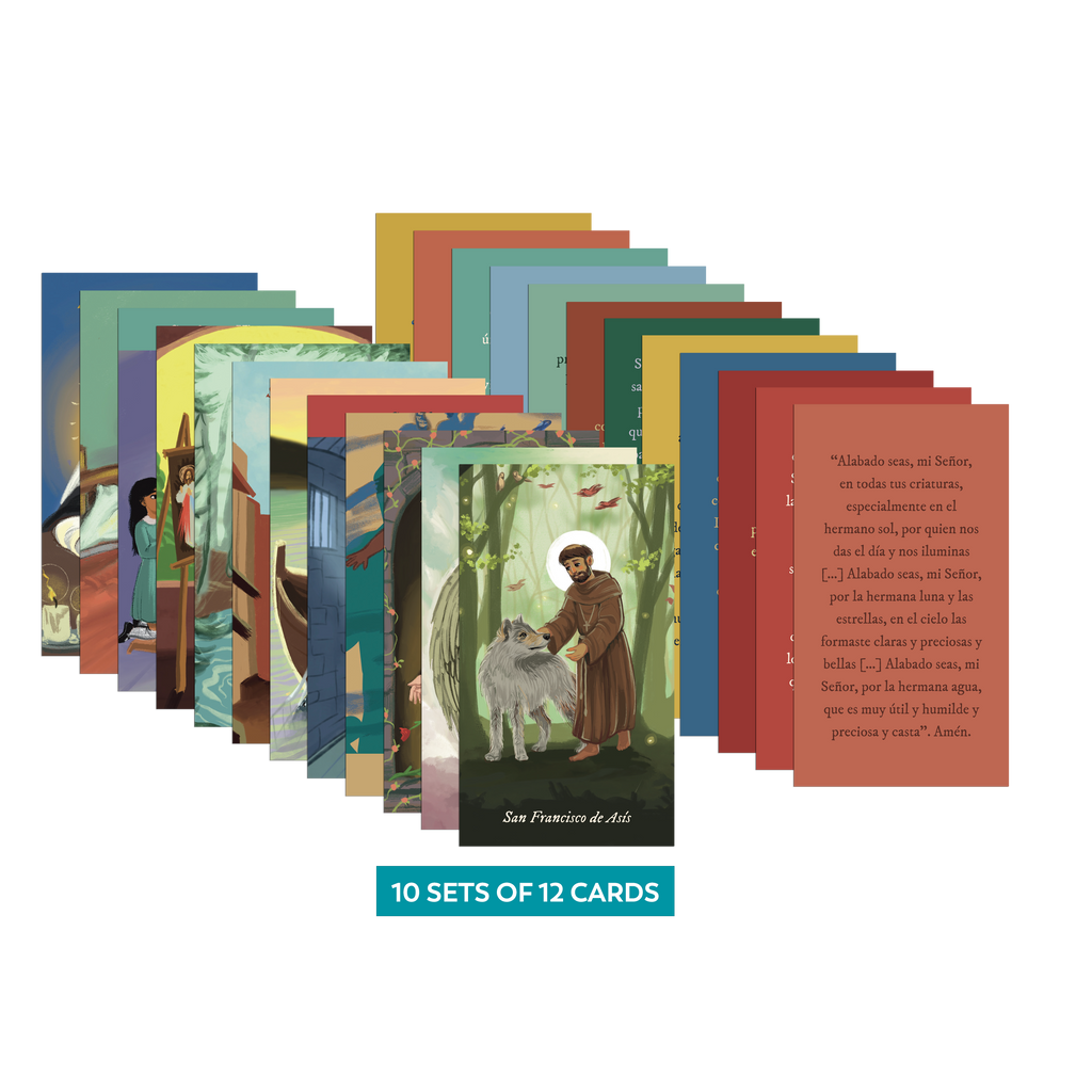 Renewed Saint Prayer Cards (10 Sets of 12 Cards)