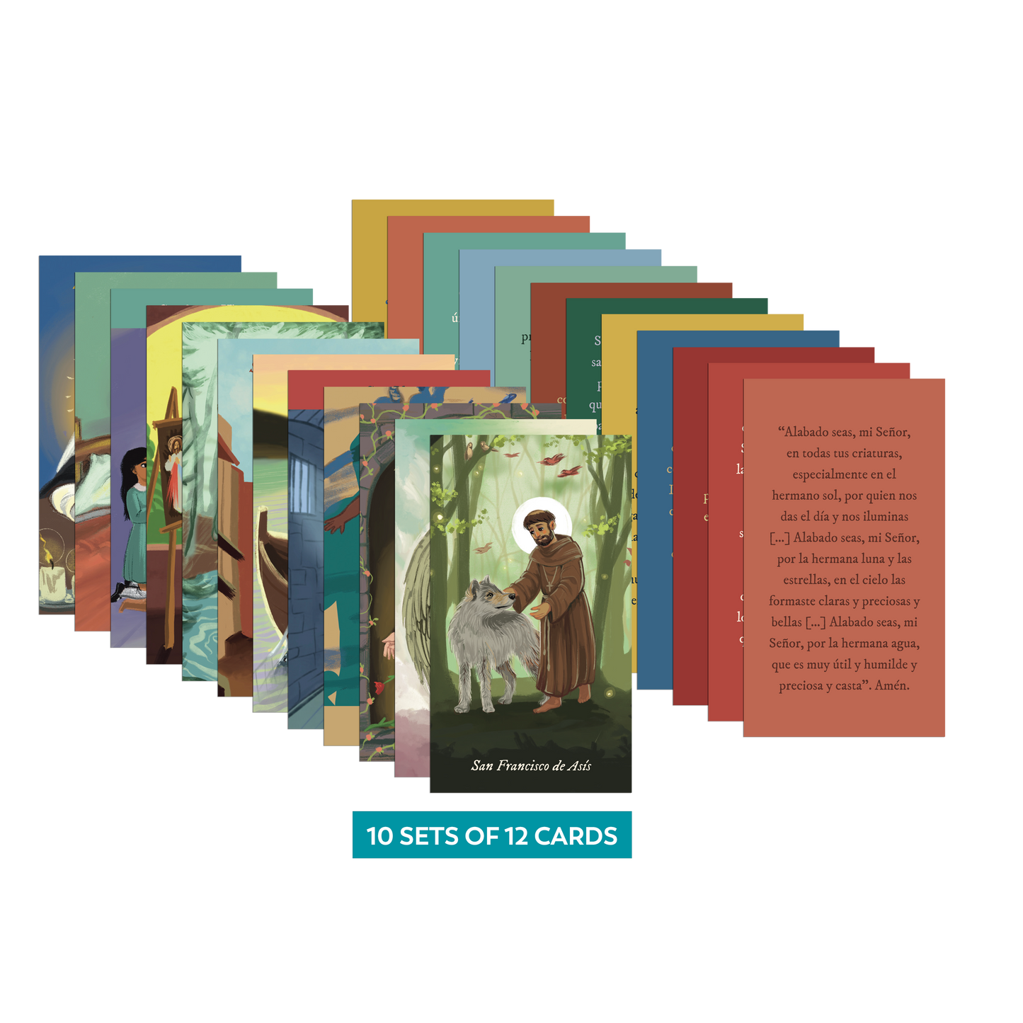 Renewed Saint Prayer Cards (10 Sets of 12 Cards)