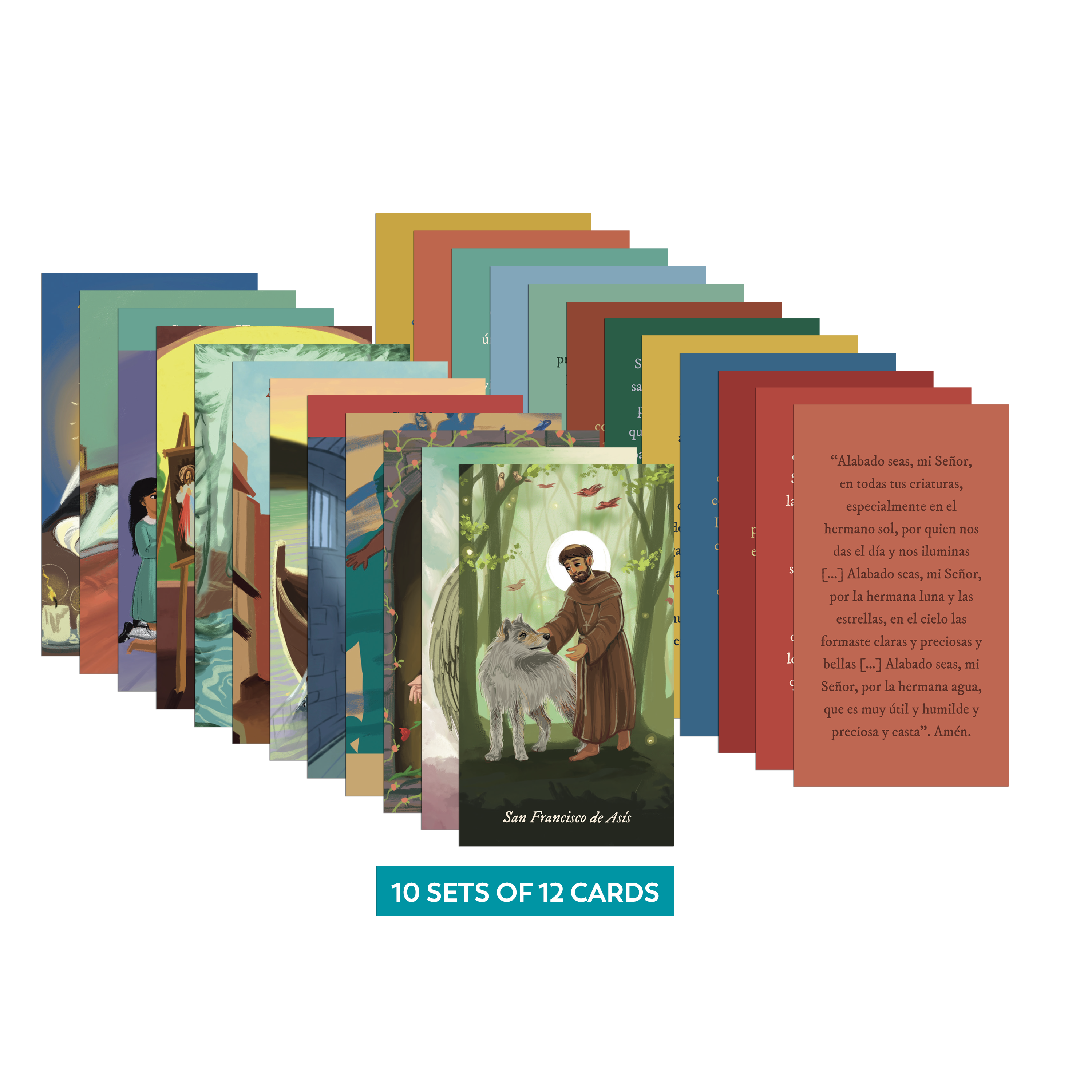 Renewed Saint Prayer Cards (10 Sets of 12 Cards)