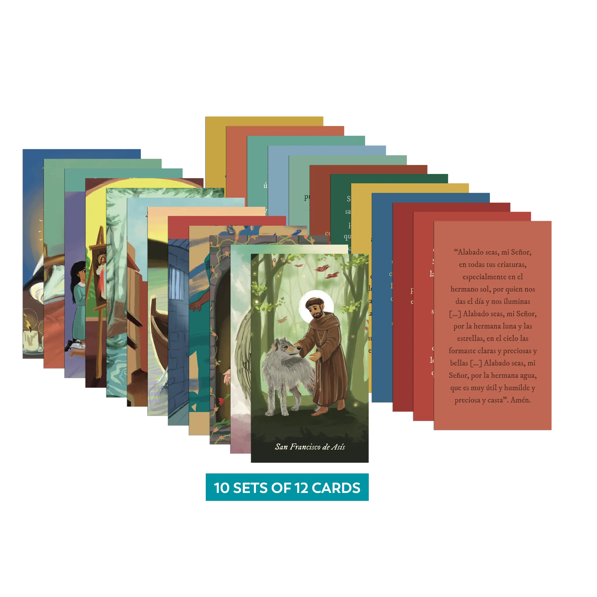 Renewed Saint Prayer Cards (10 Sets of 12 Cards)