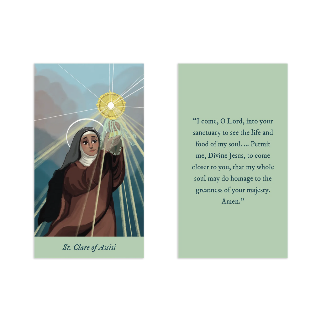 Renewed & Received Saint Prayer Cards, Complete Set (1 Set of 24 Cards)