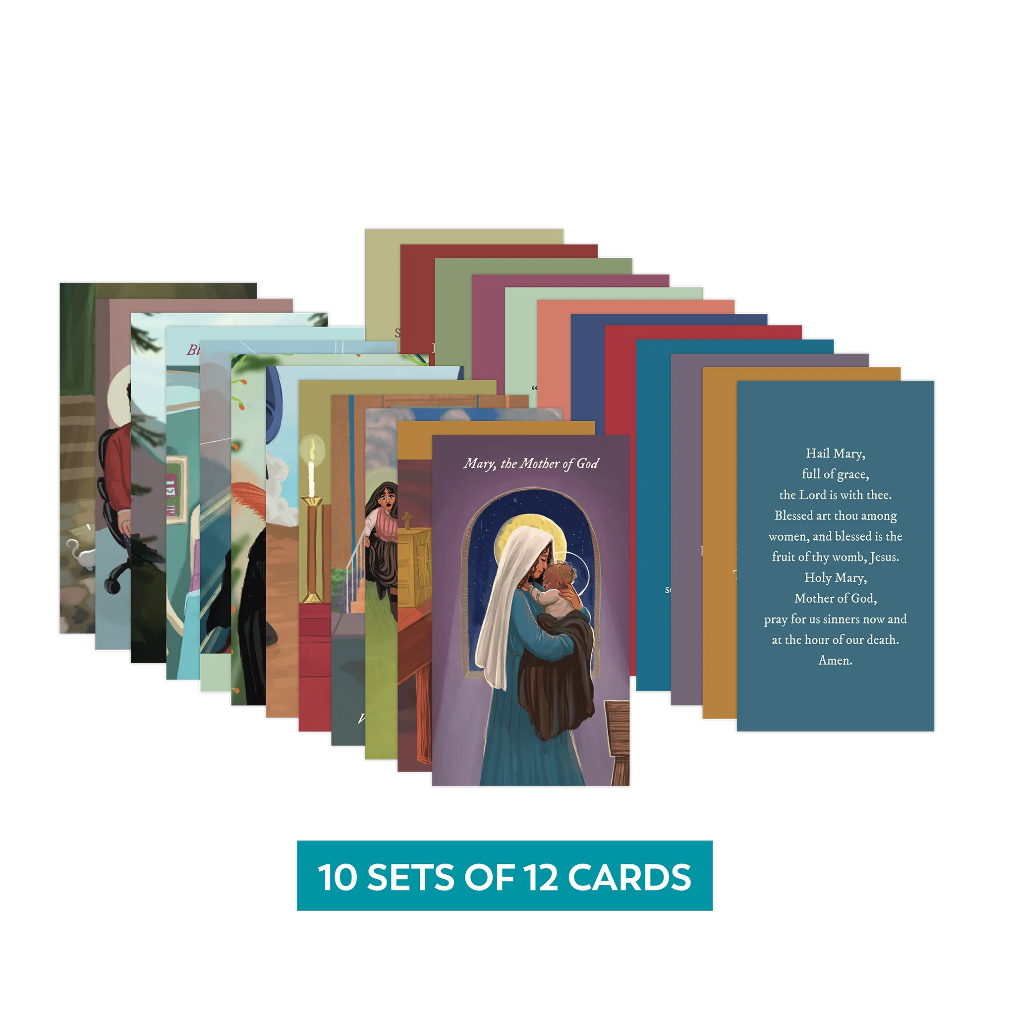 Received Saint Prayer Cards (10 Sets of 12 Cards)