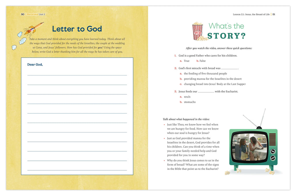 Received Second Edition: Your Journey to First Communion Student Workbook only