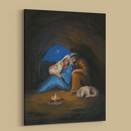 Rejoice! Fine Art Canvas Print: Silent Night, Holy Family