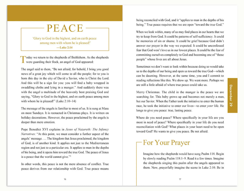 Rejoice and Be Glad, A Journey Through Christmas with the Holy Family, Journal