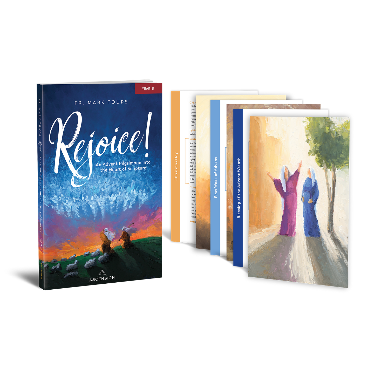 Rejoice! An Advent Pilgrimage into the Heart of Scripture: Year B, Journal and Advent Prayer Cards Bundle