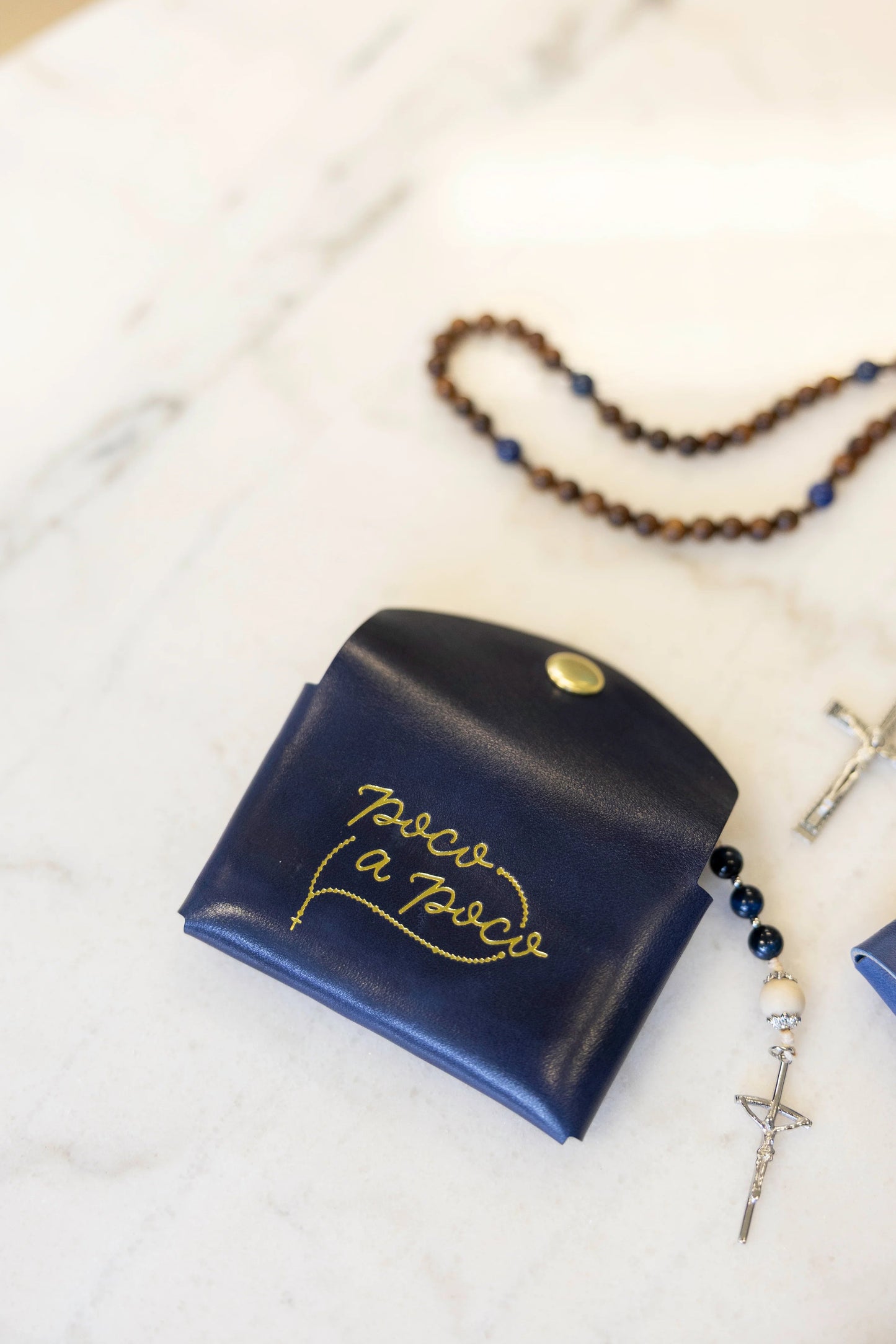 Poco a Poco Premium Leather Rosary Pouch