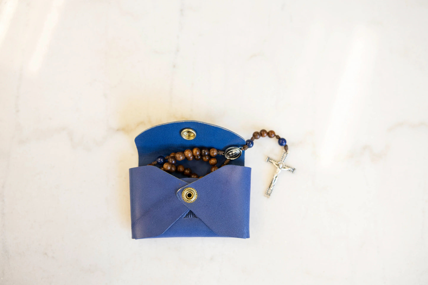 Poco a Poco Premium Leather Rosary Pouch