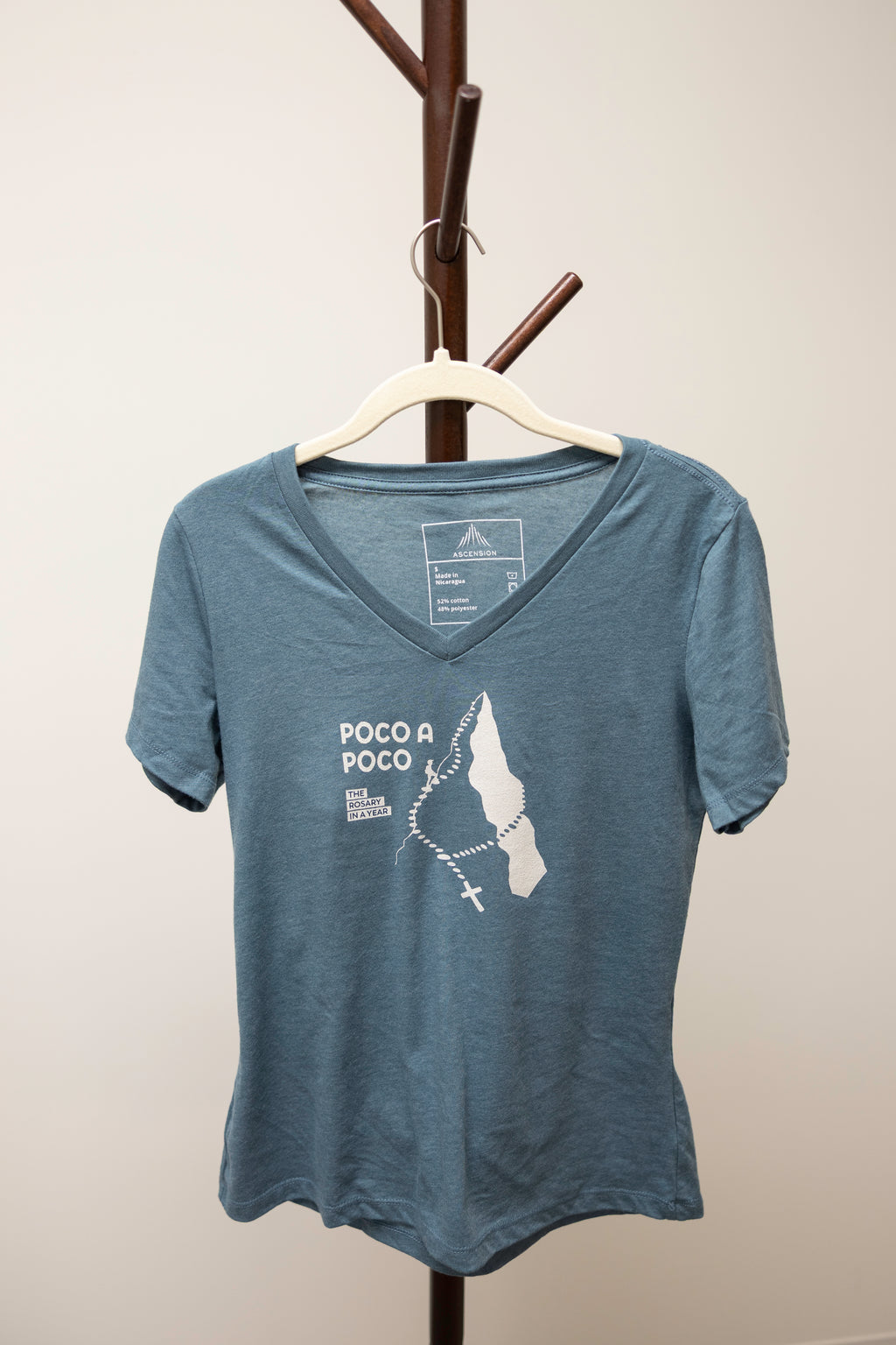 Rosary in a Year Poco a Poco V-Neck Women's Shirt