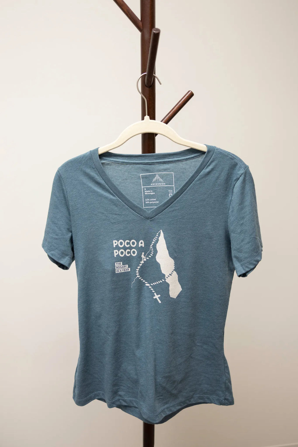 Rosary in a Year Poco a Poco V-Neck Women's Shirt