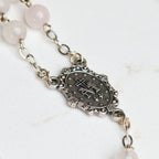 Rose Quartz Fatima Rosary