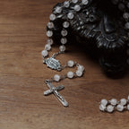 Rose Quartz Fatima Rosary