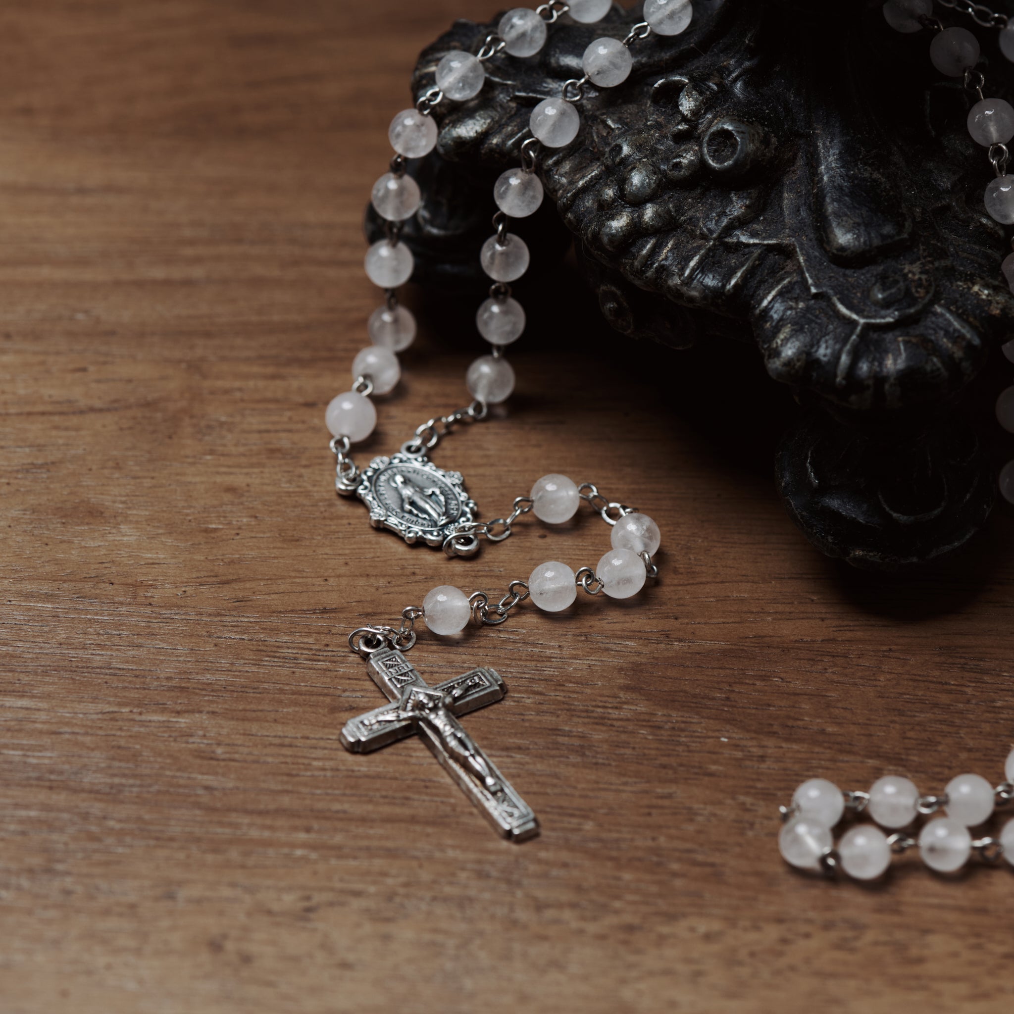 Rose Quartz Fatima Rosary