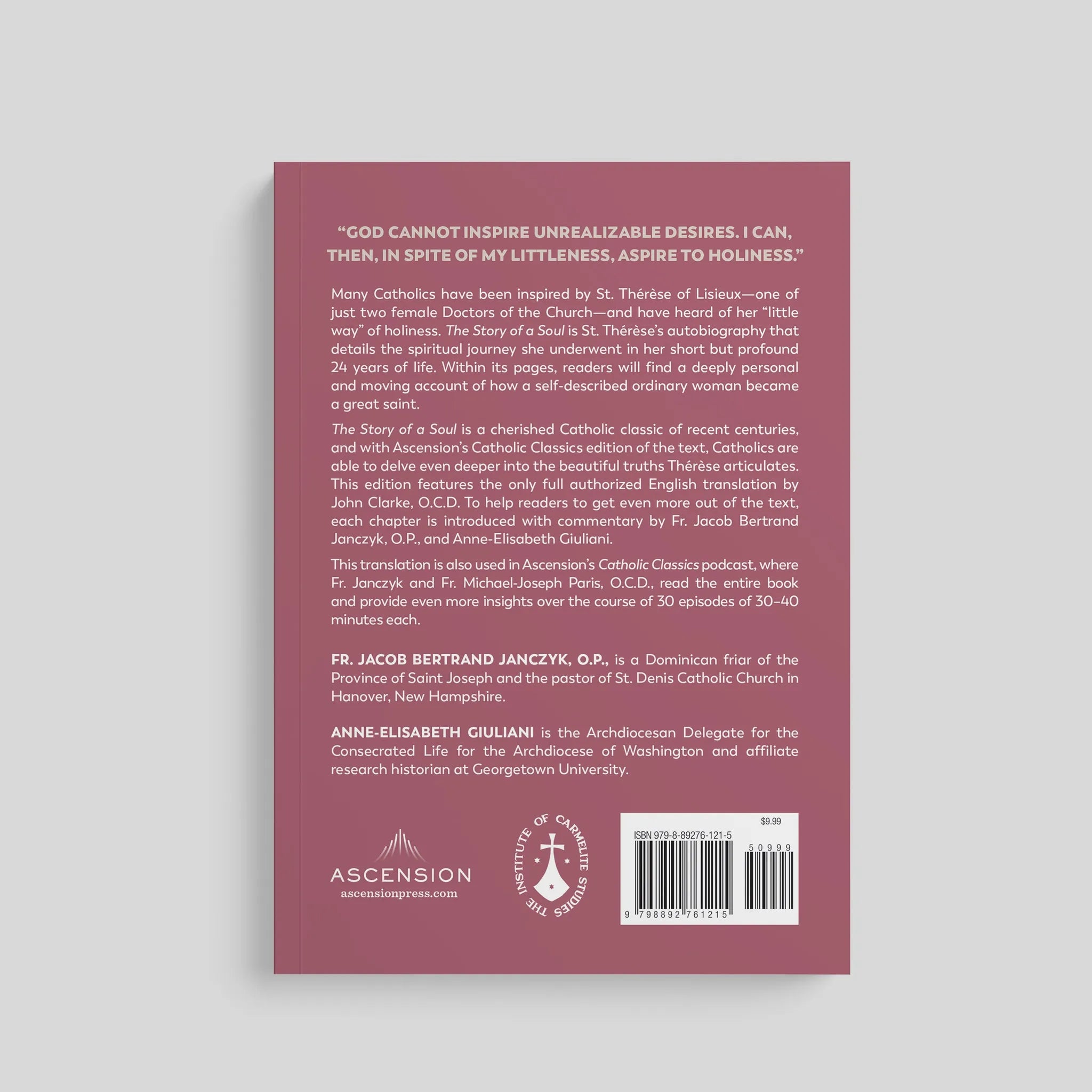 Story of a Soul: The Autobiography of St. Thérèse of Lisieux (Catholic Classics)