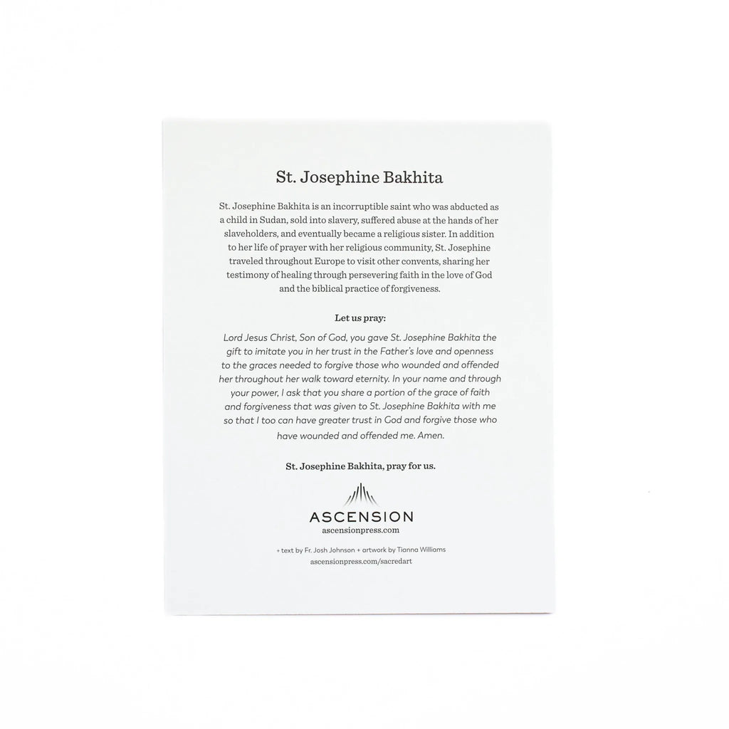 St. Josephine Bakhita Prayer Cards (Pack of 10)