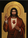 New Jerusalem Studios Sacred Heart of Jesus Art Icon Mini - 3" x 4"
