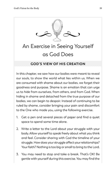 See Yourself as God Does: Understanding Holy Body Image Through Catholic Scripture