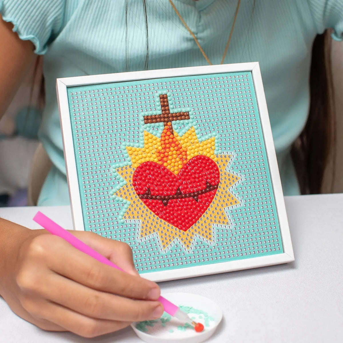 Sacred Heart of Jesus Gem Art Craft Kit