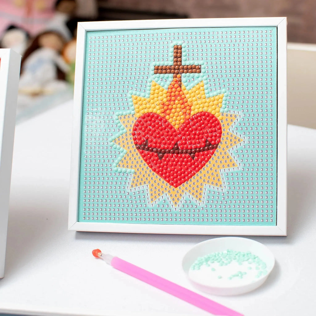 Sacred Heart of Jesus Gem Art Craft Kit
