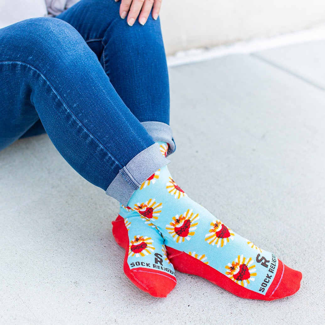 Sacred Heart Adult Socks