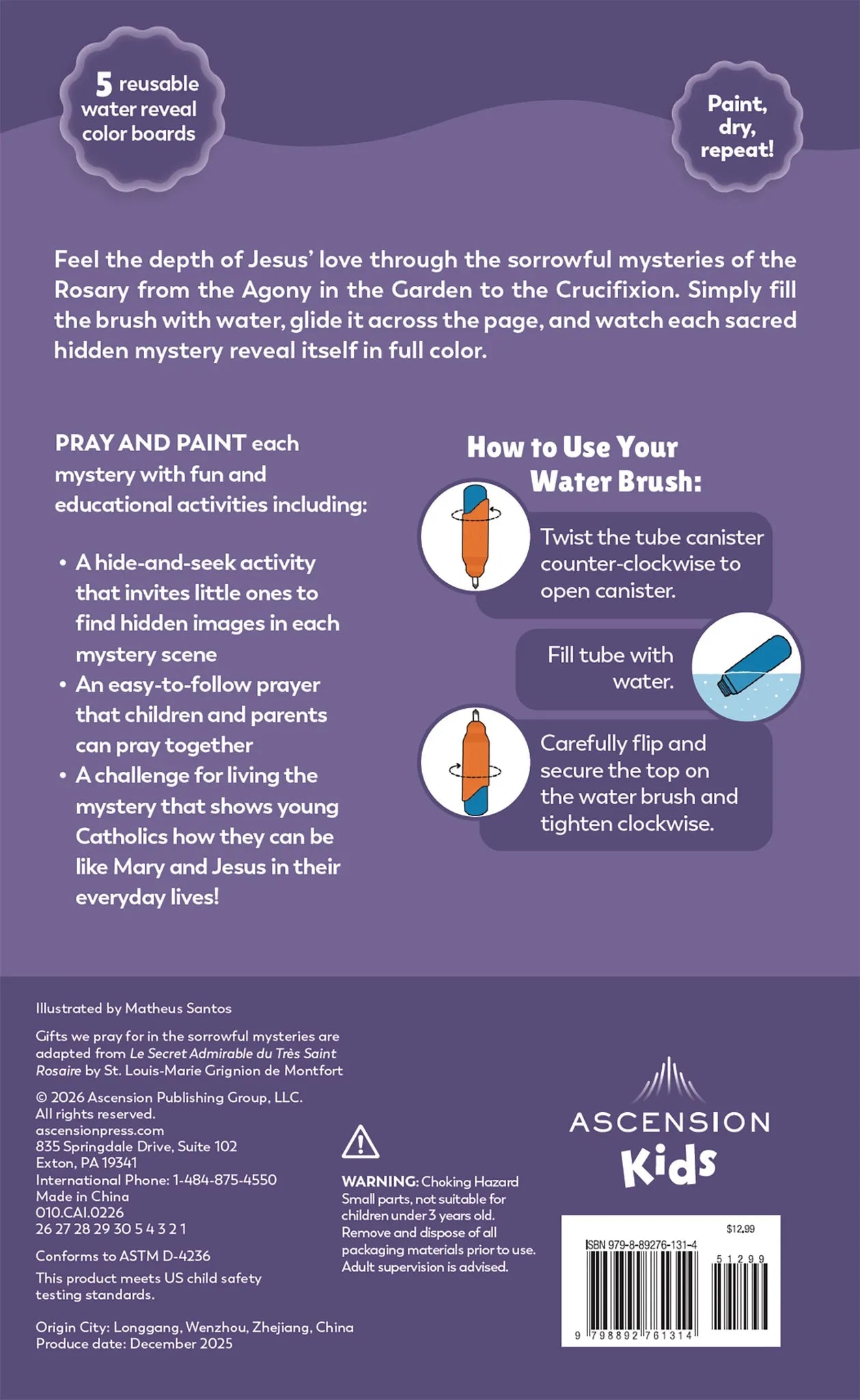Pray and Paint: Sorrowful Mysteries of the Rosary Water Reveal