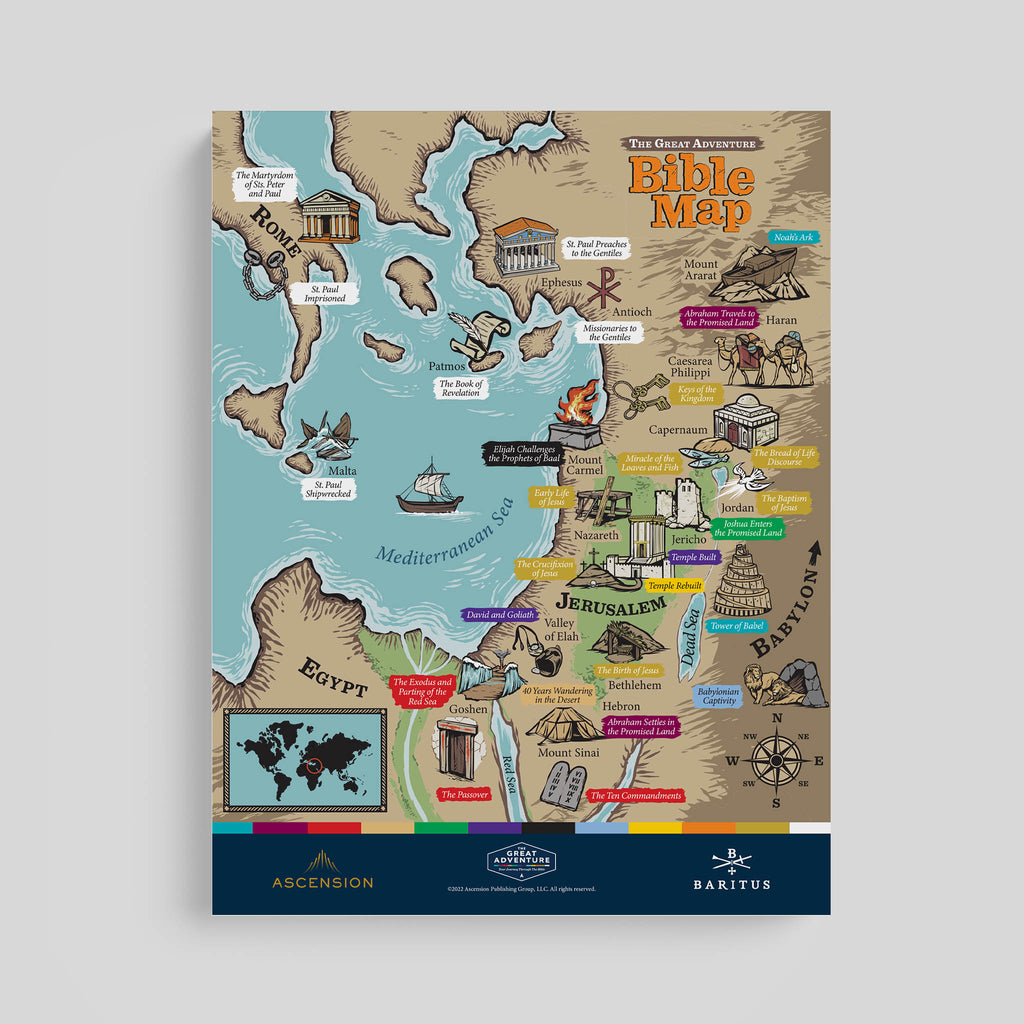 El mapa de la Biblia de la Gran Aventura
