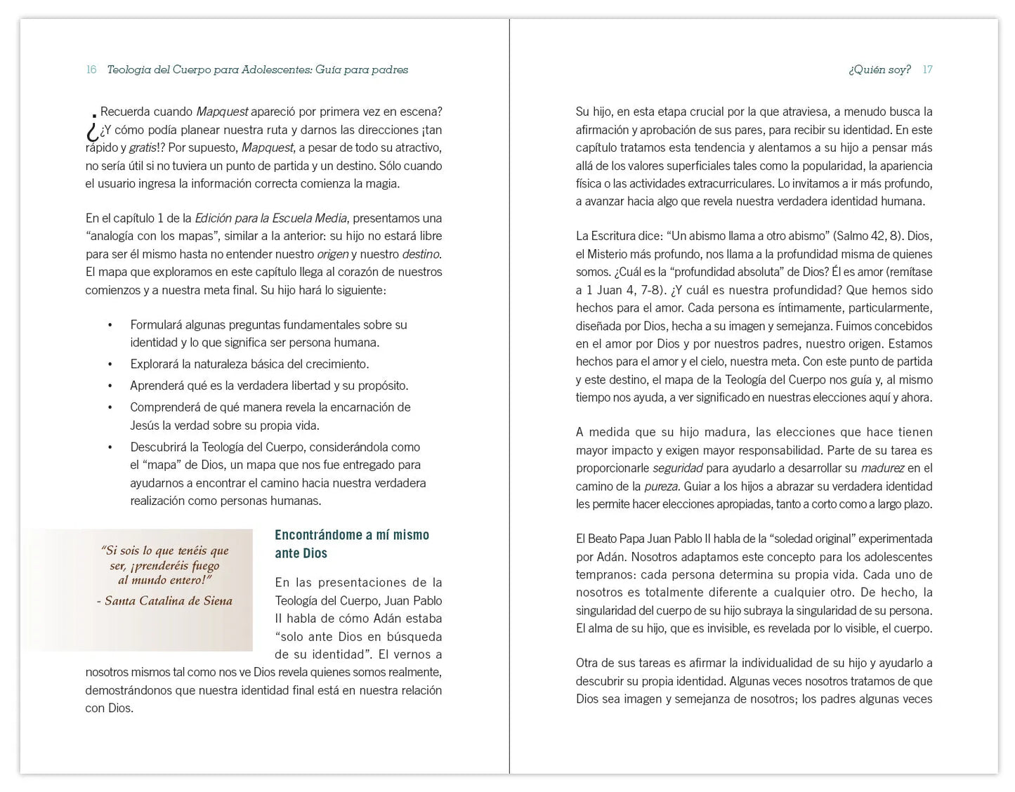 Theology of the Body for Teens: Middle School Edition Parent's Guide (Spanish Edition)