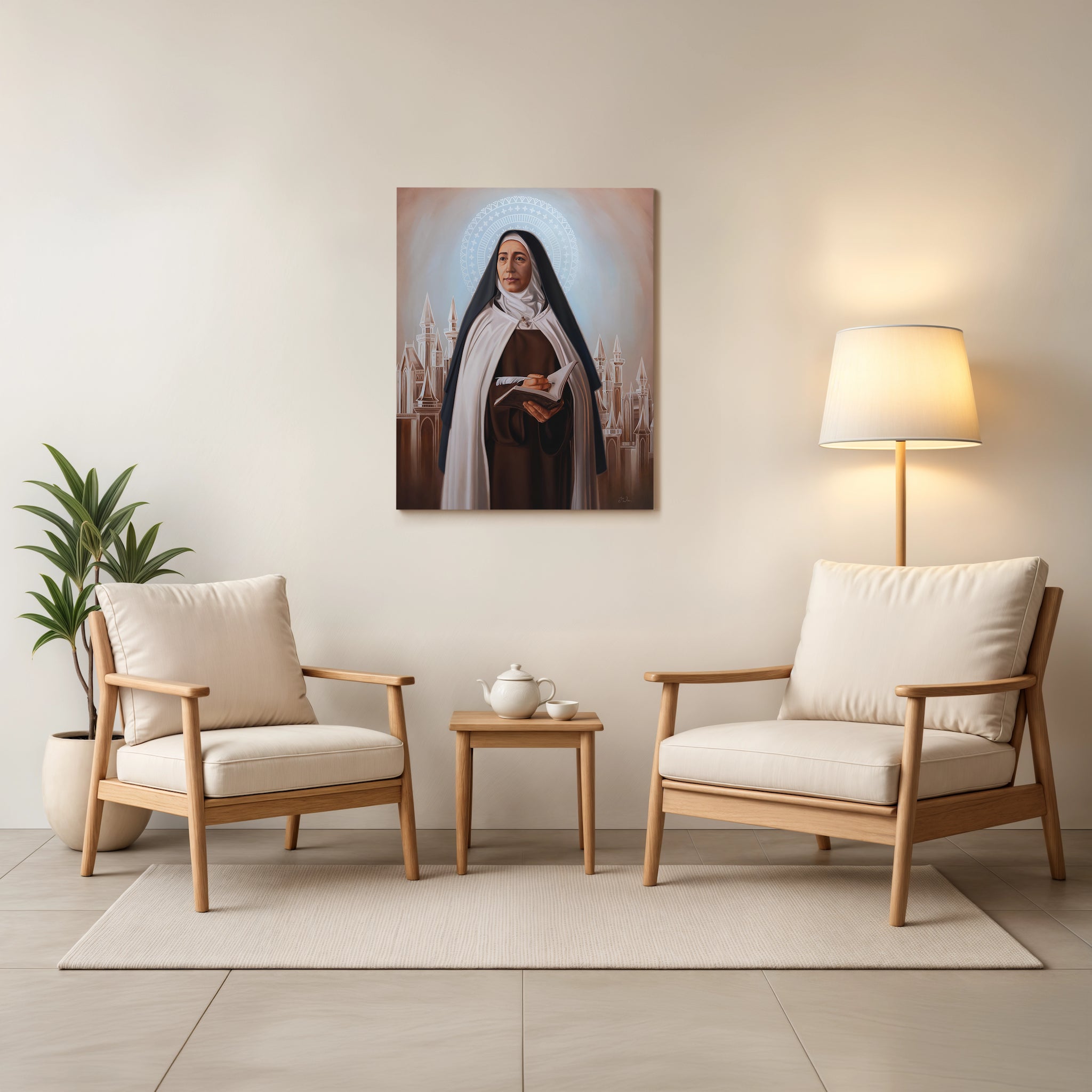 St. Teresa of Ávila Sacred Art Canvas Print