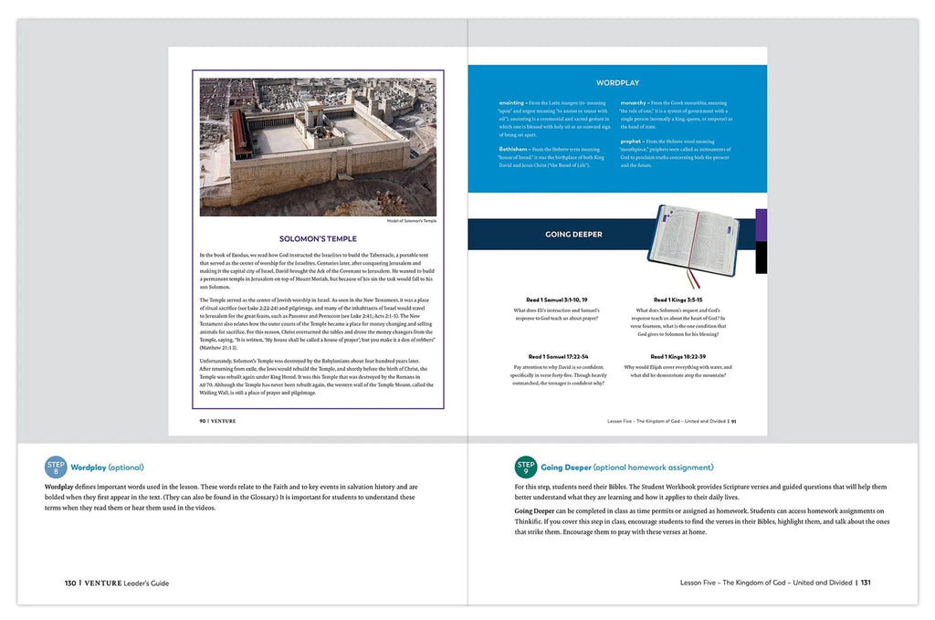 Venture: The Bible Timeline for High School, Leader's Guide