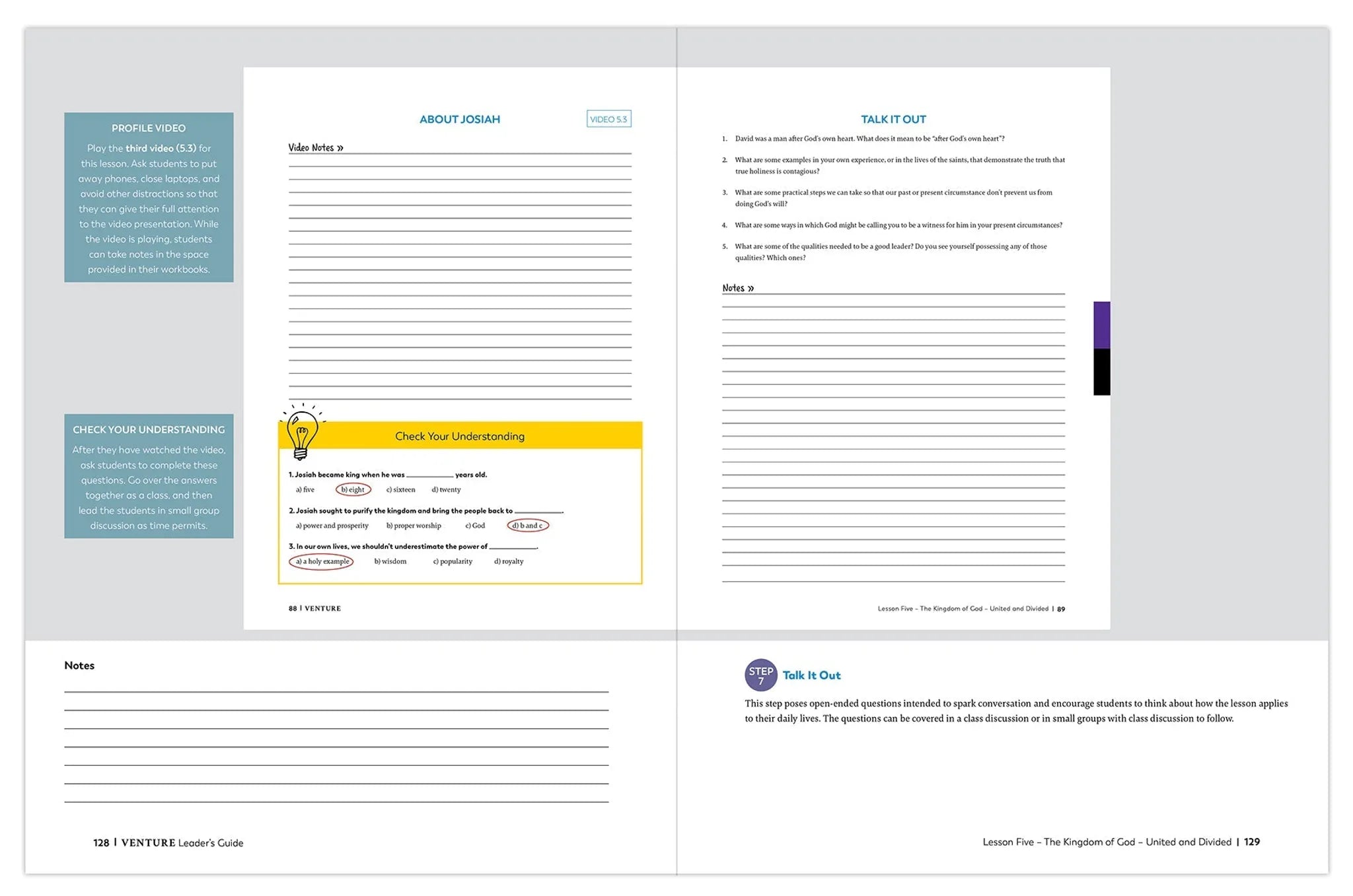 Venture: The Bible Timeline for High School, Leader's Guide