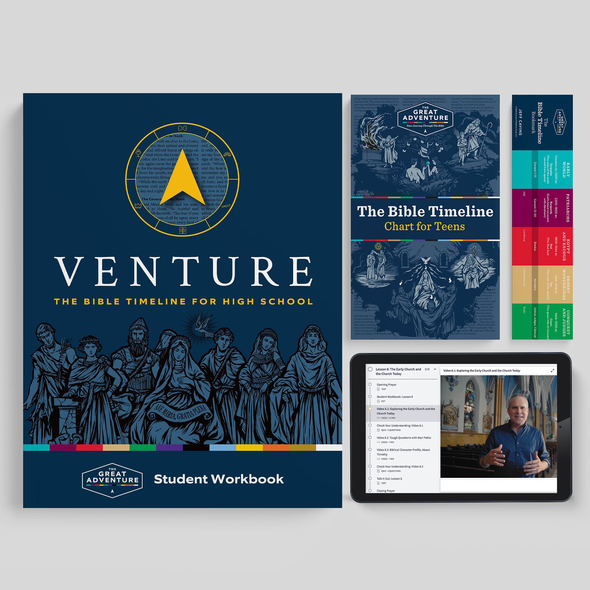 Venture: The Bible Timeline for High School, Student Pack with Online Access
