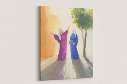 Rejoice! Fine Art Canvas Prints: The Visitation