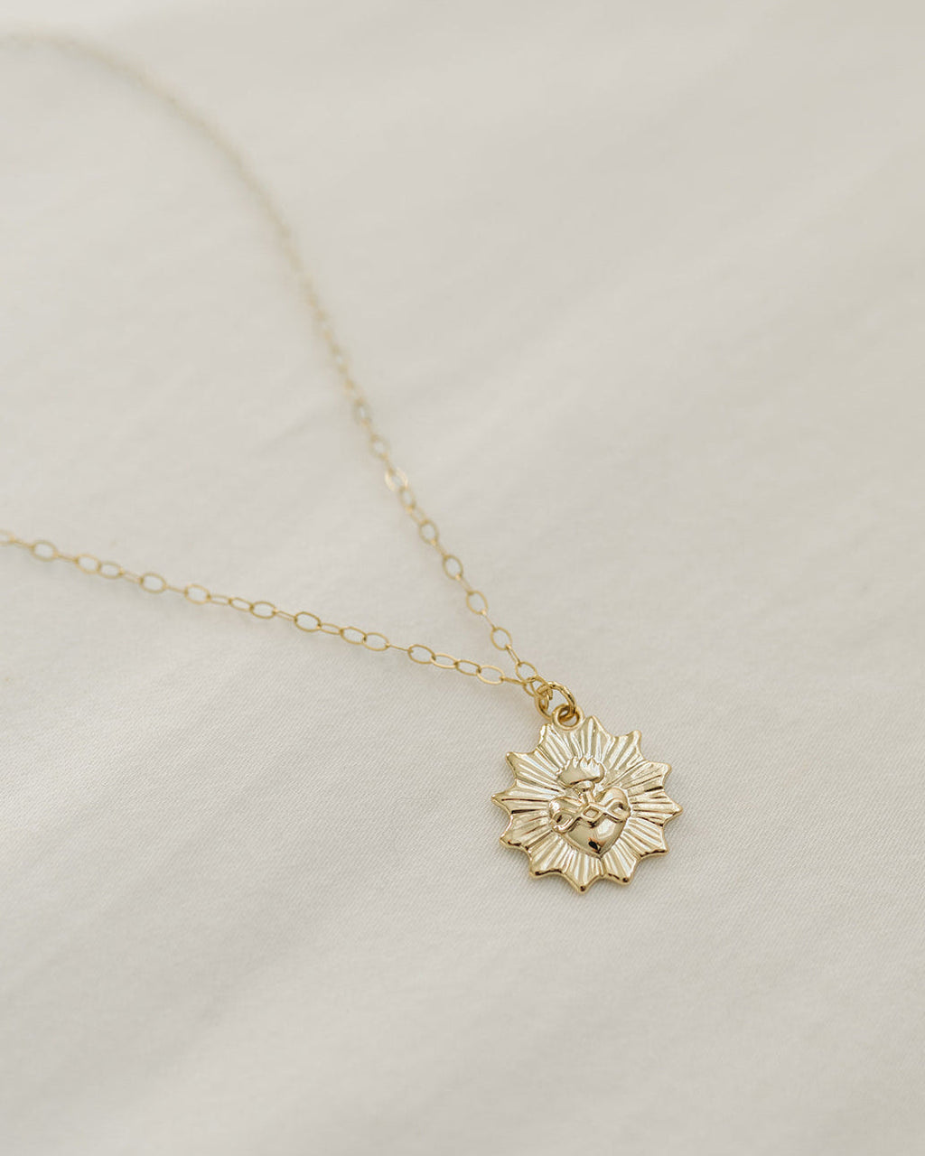 Dainty Sacred Heart Necklace