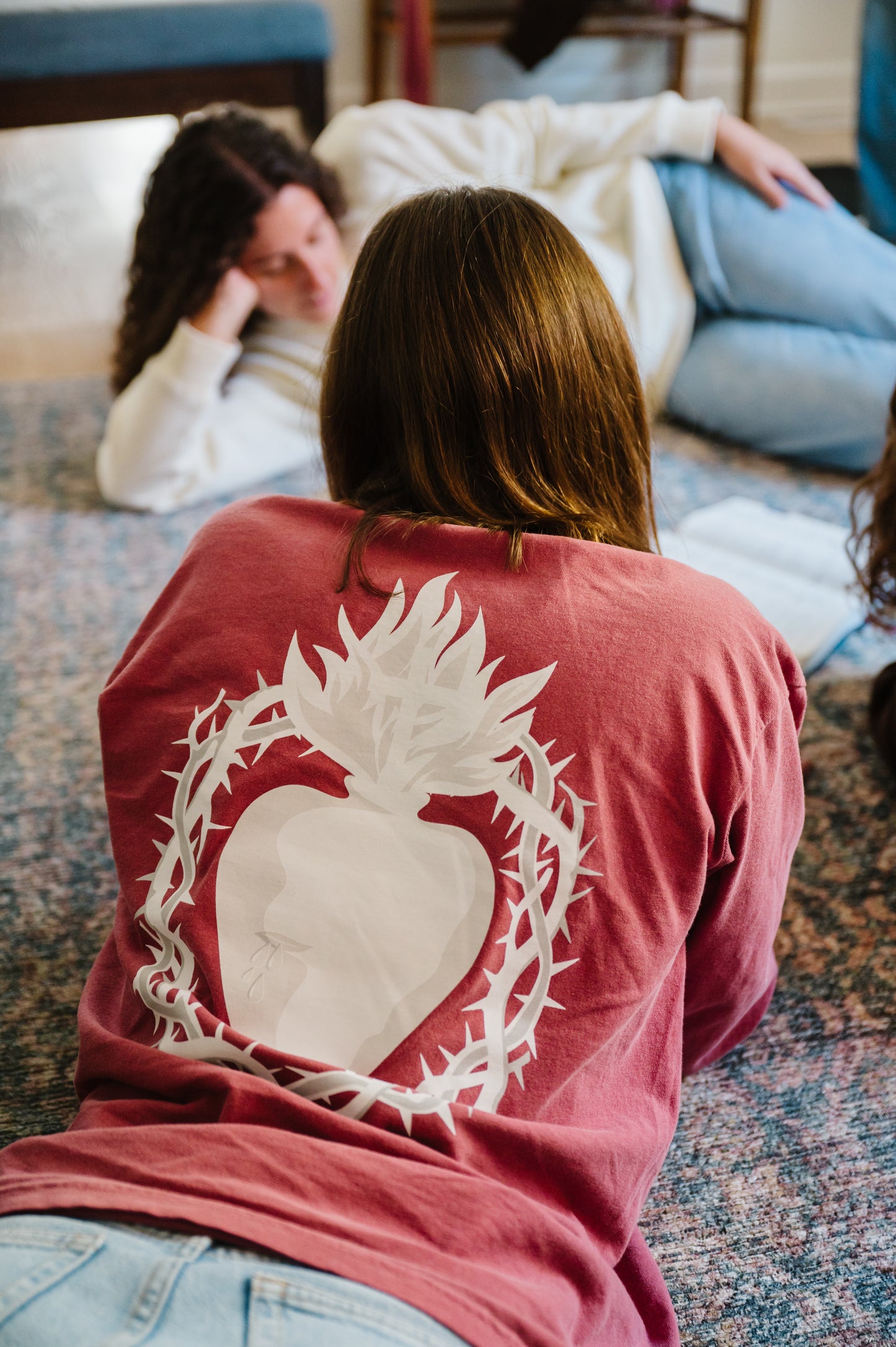 Behold the Heart of Jesus Long Sleeve Shirt