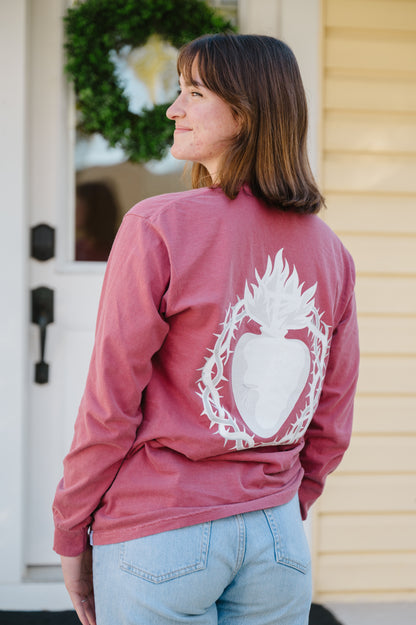 Behold the Heart of Jesus Long Sleeve Shirt