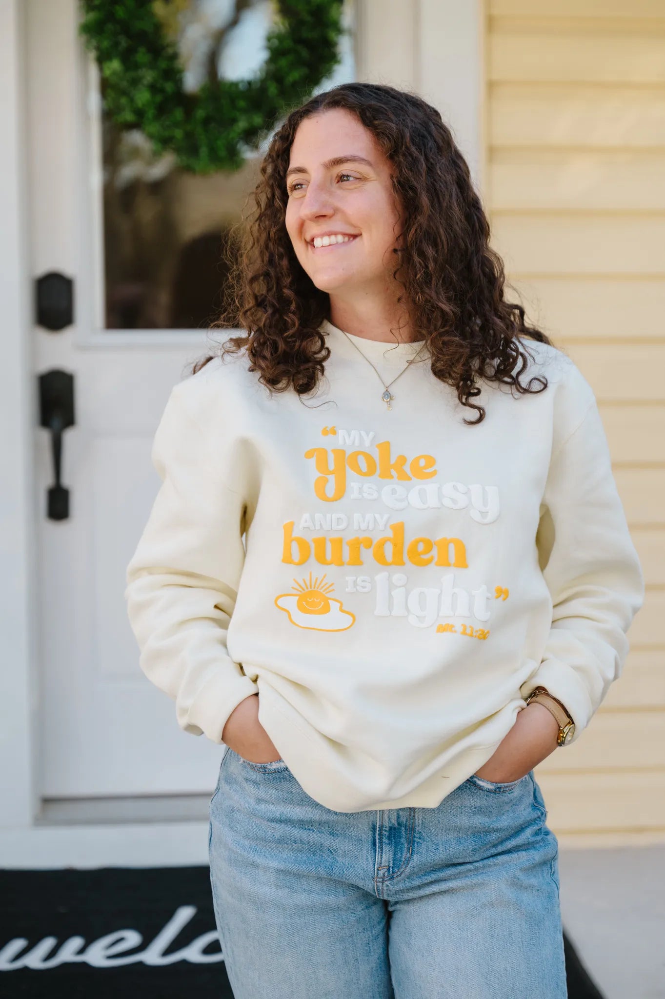 "My Yoke is Easy" / Crewneck Sweatshirt