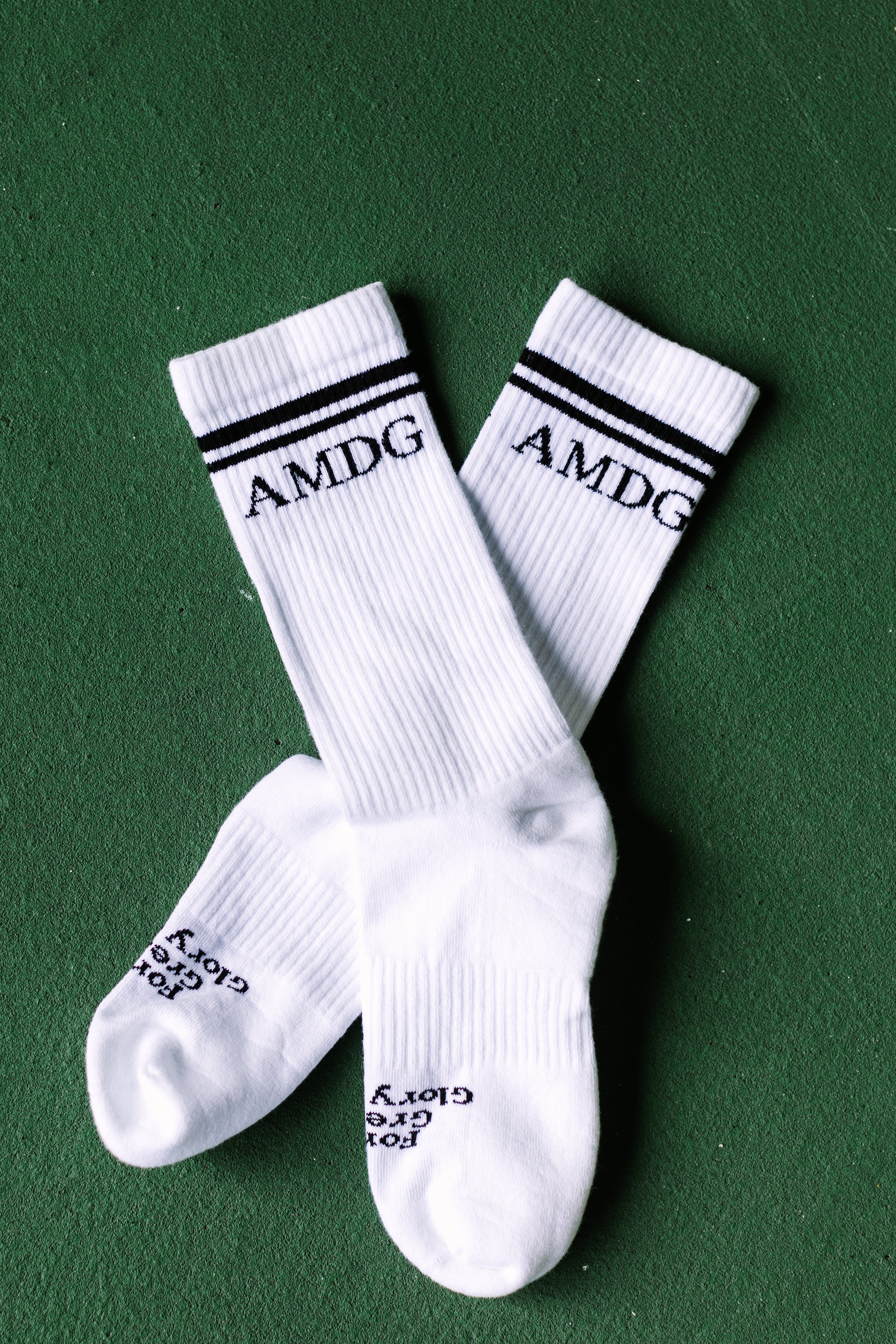 "AMDG" / Crew Socks
