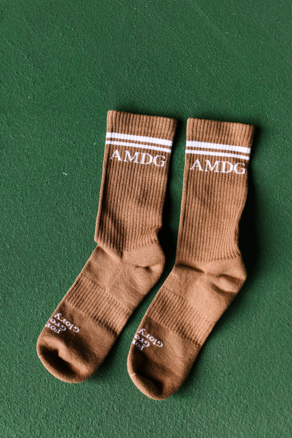 "AMDG" / Crew Socks