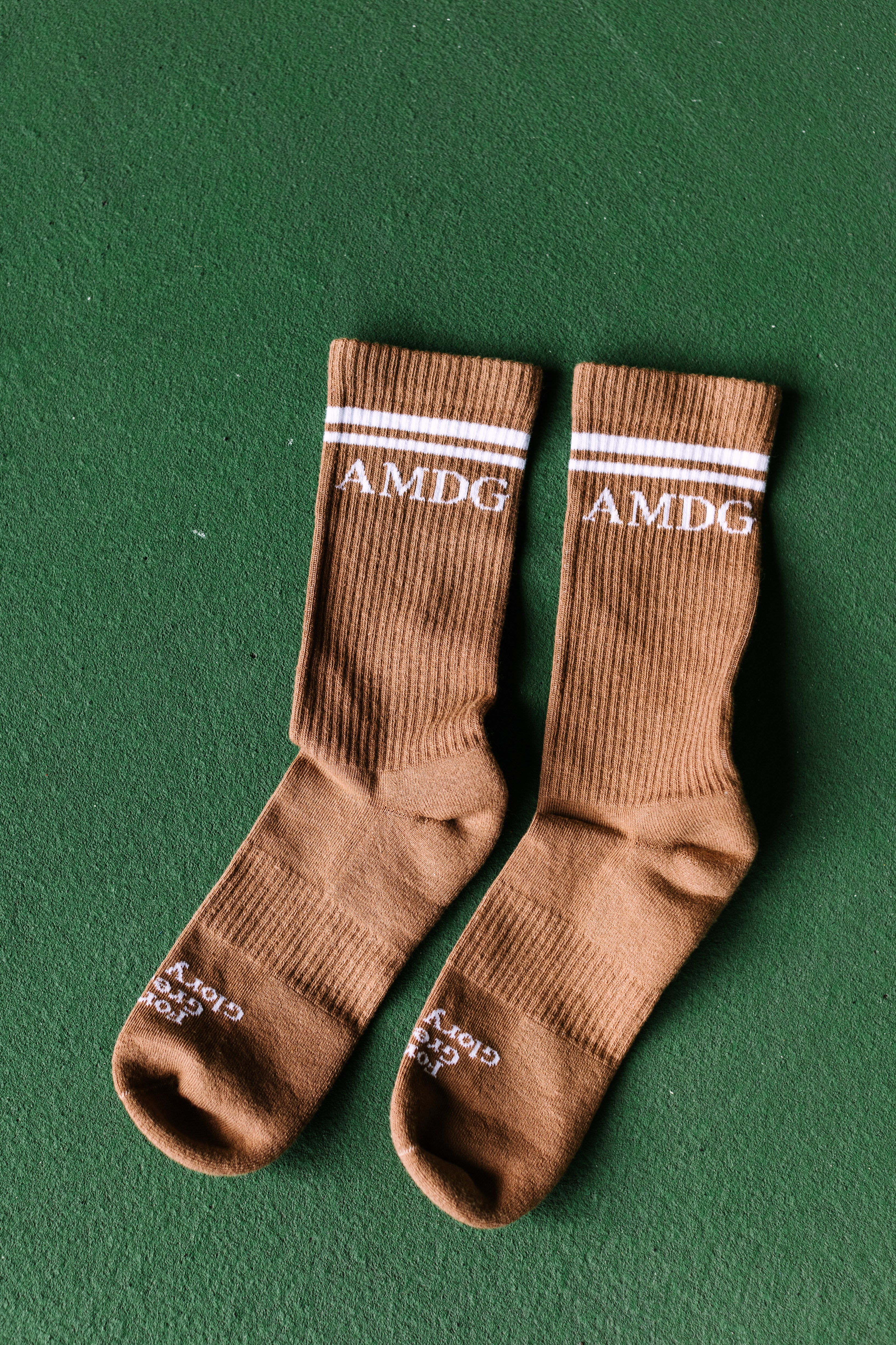 "AMDG" / Crew Socks