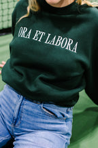 "Ora et Labora" / Sudadera de cuello redondo de San Benito
