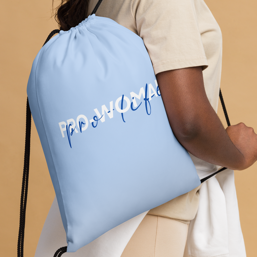 Bolsa con cordón Pro Mujer, Pro Vida